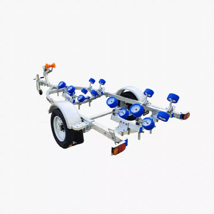 IB360 Galvanized Single Axle Rollers Trailer
