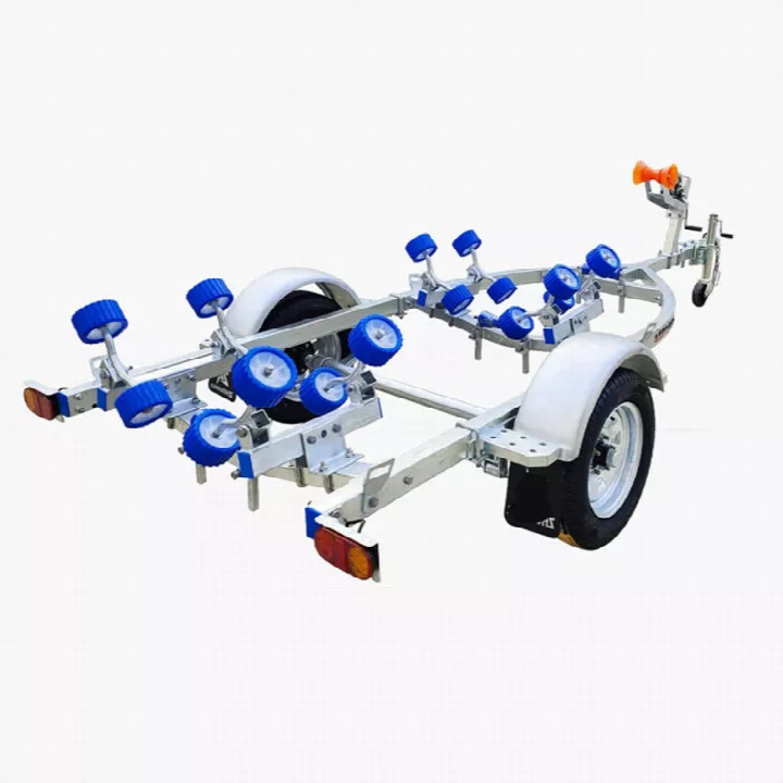 IB360 Galvanized Single Axle Rollers Trailer